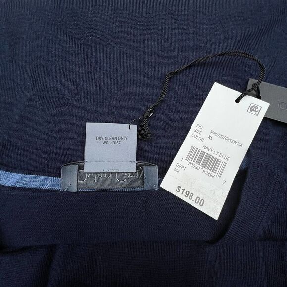 New Dylan Gray MenĀ Navy Blue Sweatshirt Crew Neck Classic LongāSleeve USāXL - Picture 8 of 8